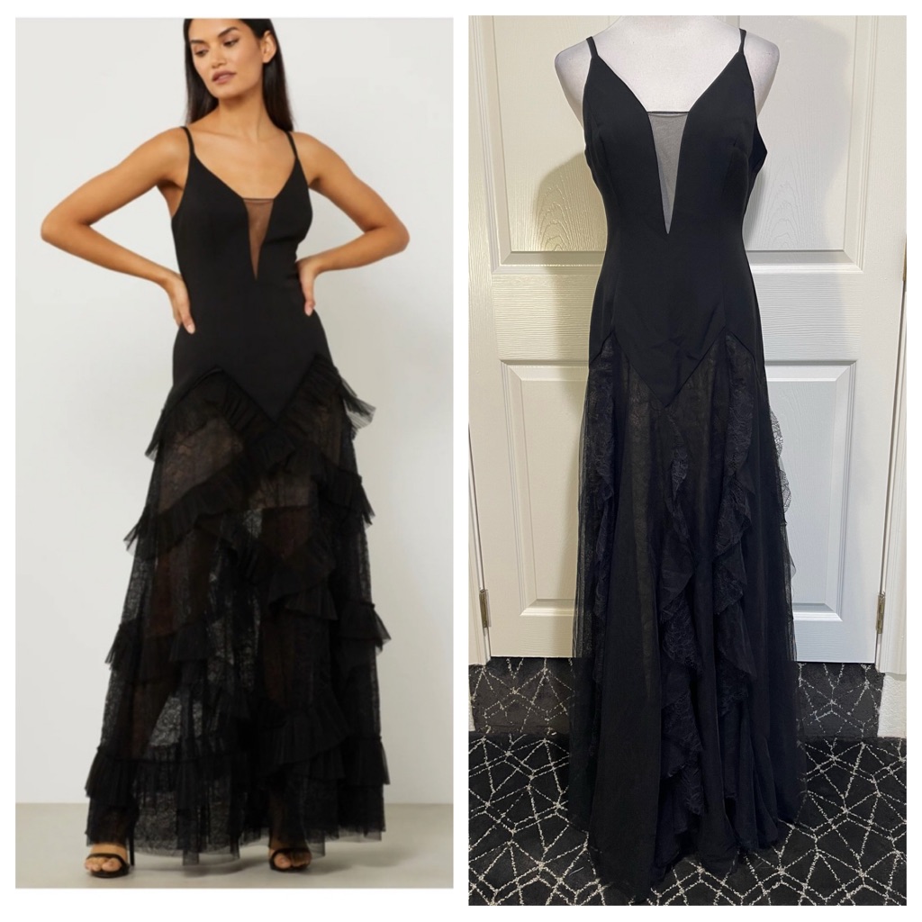 Bcbgmaxazria Elegant Black Evening Gown